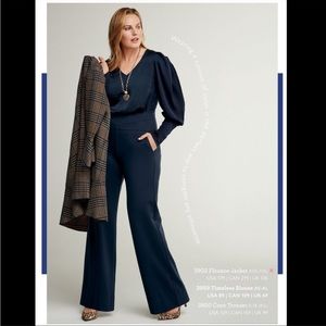 CAbi Timeless Blouse Classic Navy